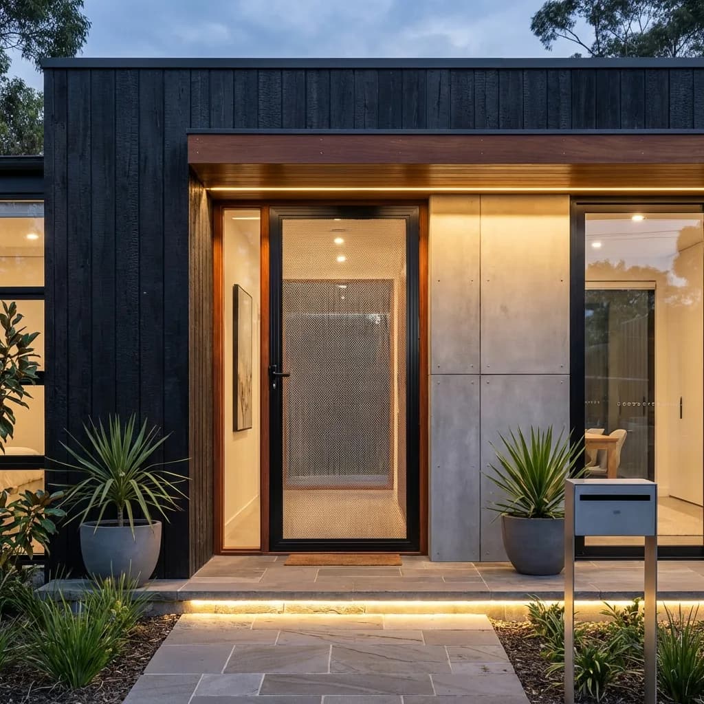 Custom security door and screen solution for a Melbourne home